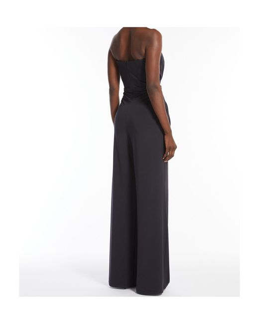 Max Mara Black Pianoforte Fiero Strapless Jumpsuit