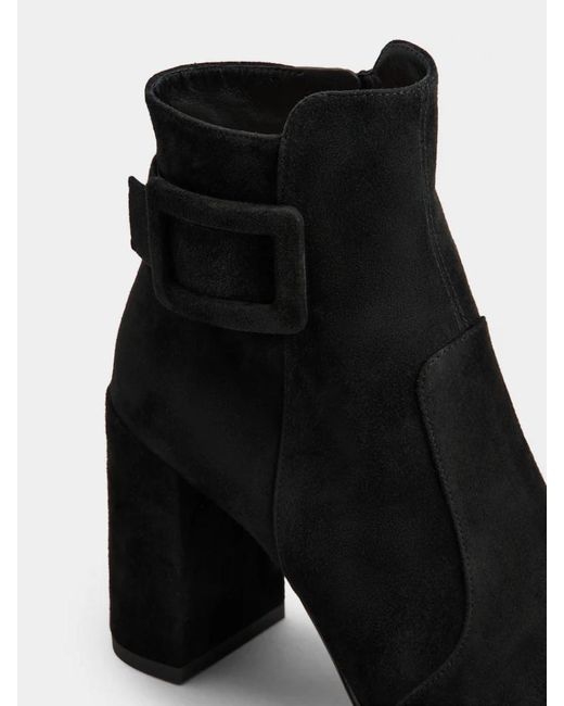 Roger Vivier Black Heeled Ankle Boots