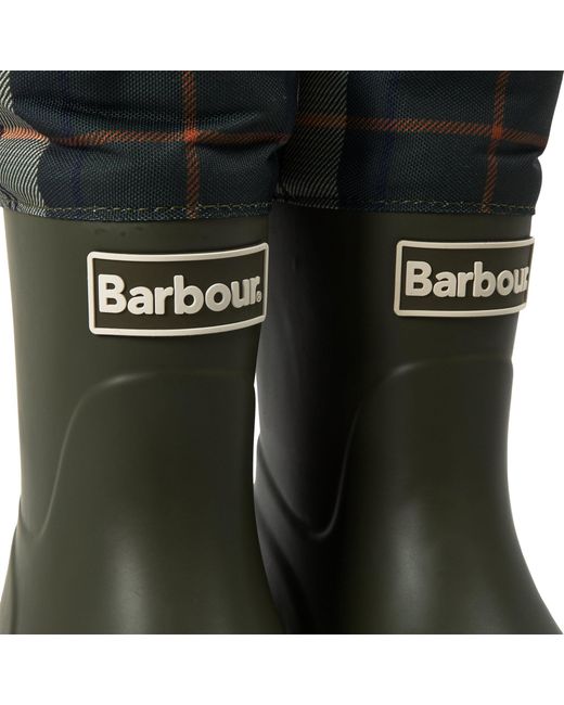 Barbour Green Mowbray Mid Mid-Height Waterproof Wellies