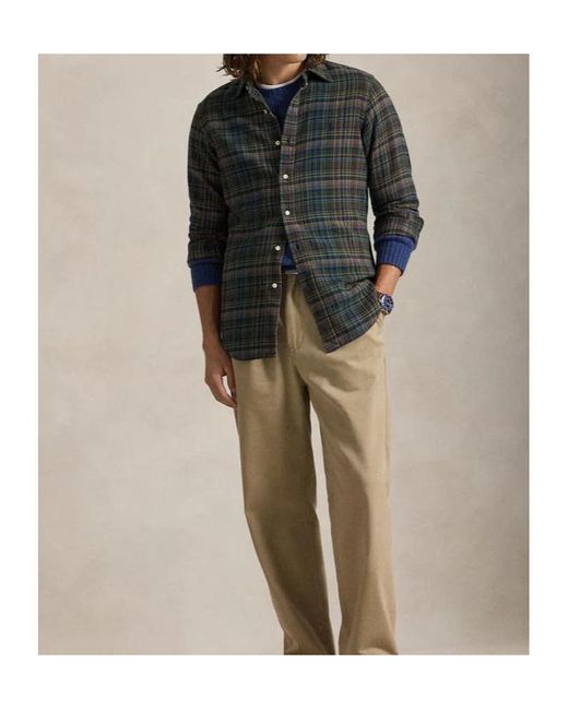 Polo Ralph Lauren Gray Long Sleeve Shirt for men