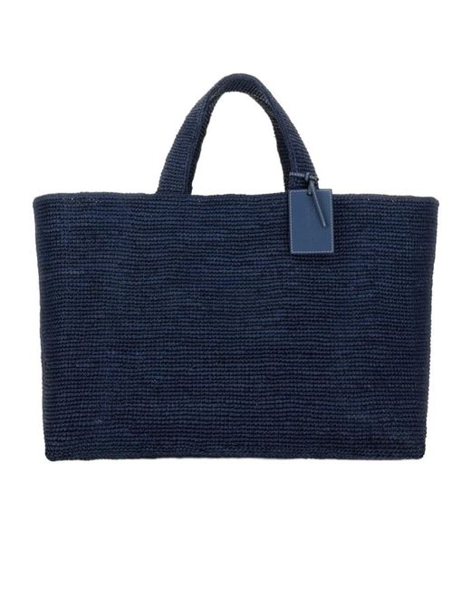 Manebí Blue Double-Handled Handbag