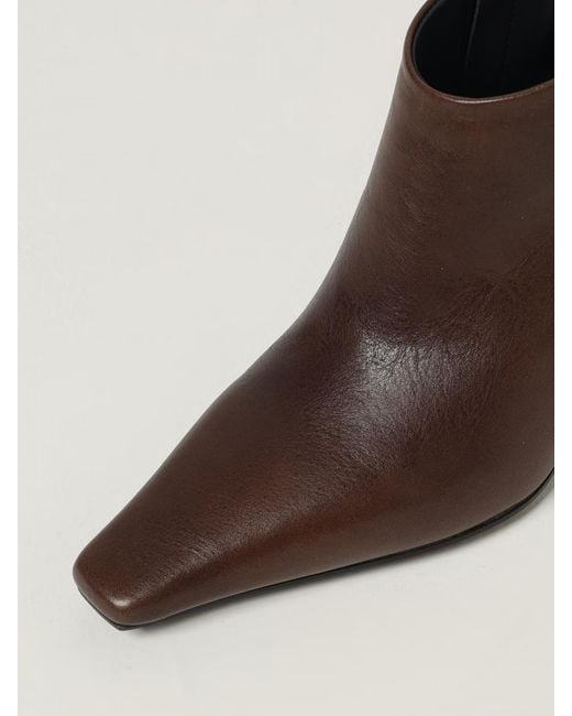 Brunello Cucinelli Brown Pointed Toe Ankle Boots