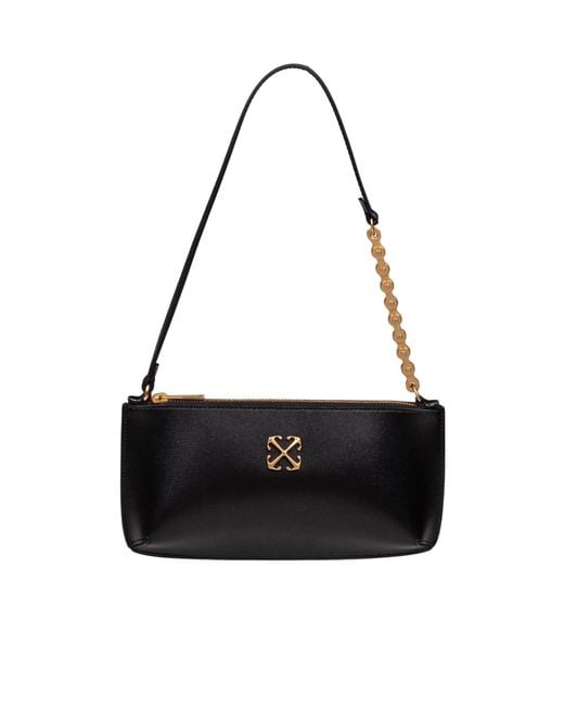Off-White c/o Virgil Abloh Black Jitney Flat Armpit Bag
