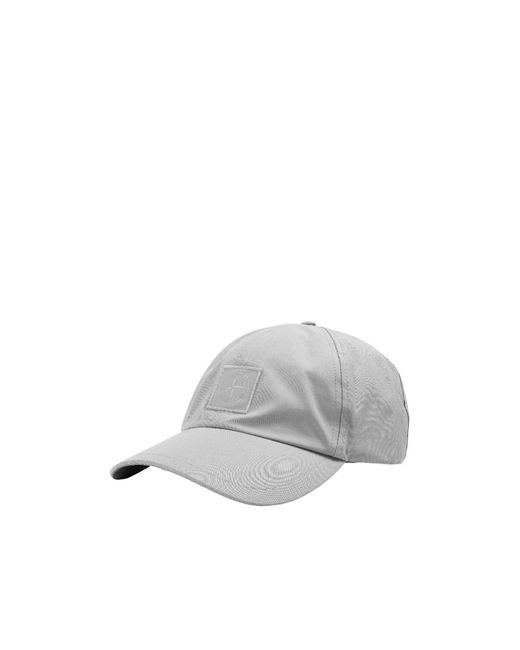 Stone Island White Windproof And Durable Baseball Cap for men