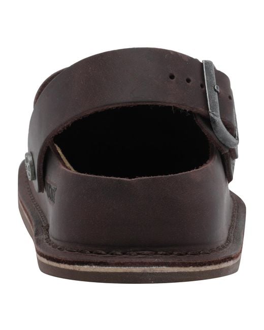 Birkenstock Black Round-Toe Slingback Sandals for men
