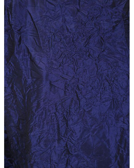 Daniela Gregis Blue Crinkle Shift Dress