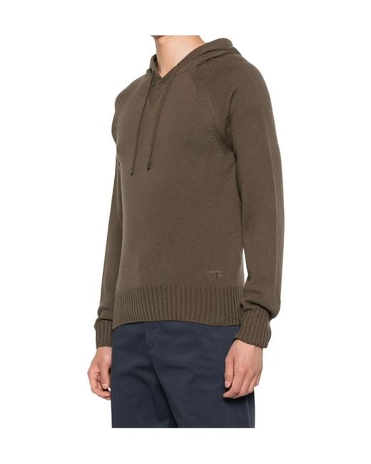 Tom Ford Brown Hooded Sweater for men