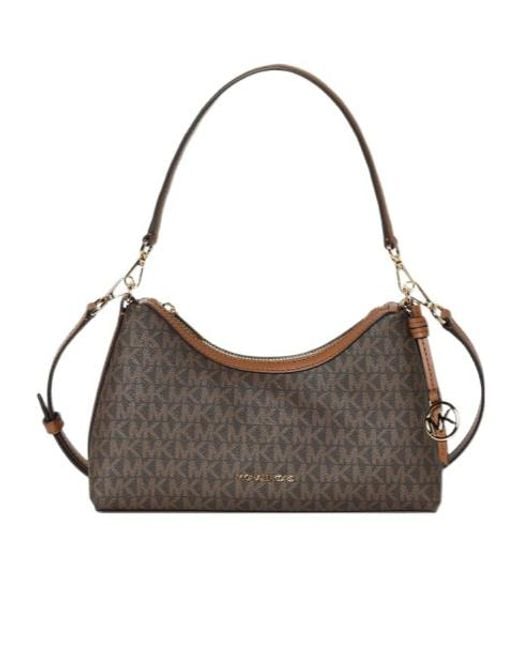Michael Kors Gray Sammy Small Zipper Shoulder Bag