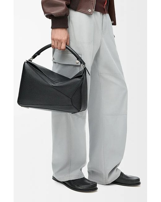 Loewe Black Large Puzzle Bag for men