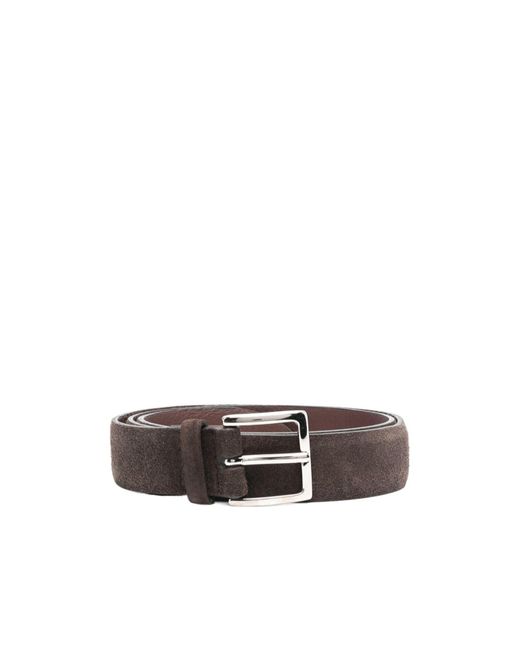 Orciani White Amalfi Suede Leather Belt for men