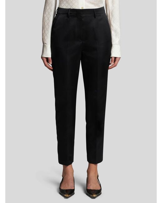 Etro Blue Duchess Cigarette Trousers