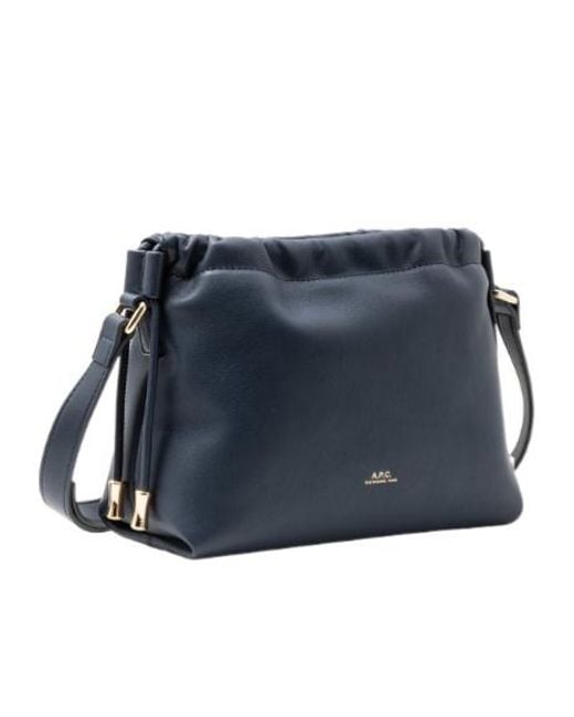 A.P.C. Blue Mini Ninon Shoulder Bag