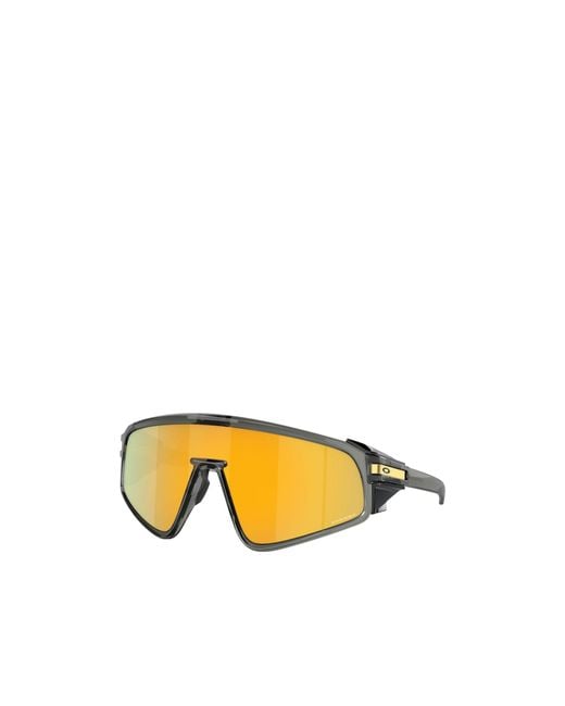 Oakley Yellow Geometrically Framed Sunglasses for men