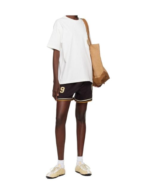 Bode White Sportsman Patch Pocket Crew Neck T-Shirt