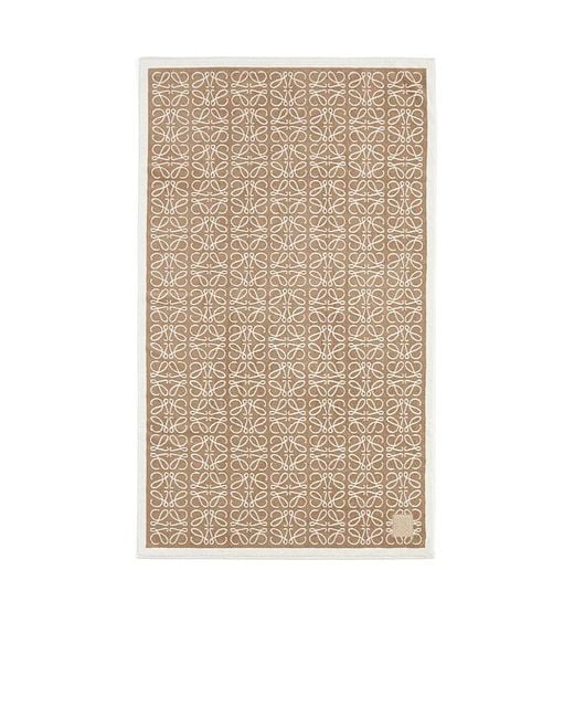 Loewe White Anagram Towel