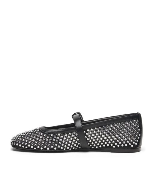 Stuart Weitzman Black Bareitall Shine Mary Jane