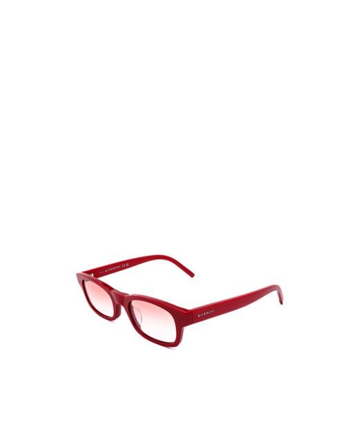 Givenchy Red Eyewear Rectangular Frame Sunglasses for men