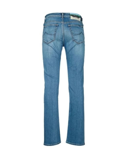 Jacob Cohen Blue Straight-Leg Jeans for men