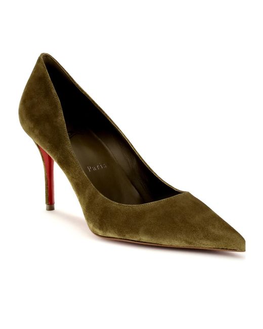 Christian Louboutin Green Miss Z Heeled Pumps