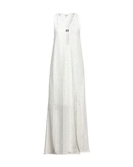 Ganni White Long Dress