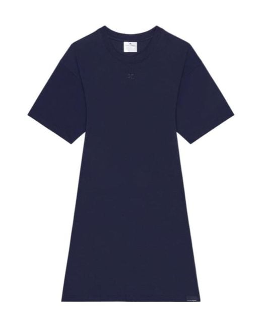 Courreges Blue Courrèges A-Line Mini Dress