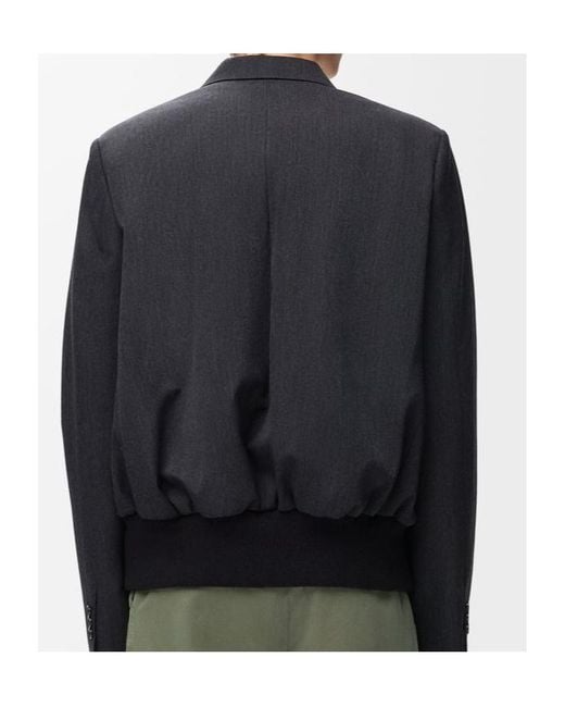 Loewe Blue Single-Breasted Gabardine Jacket for men
