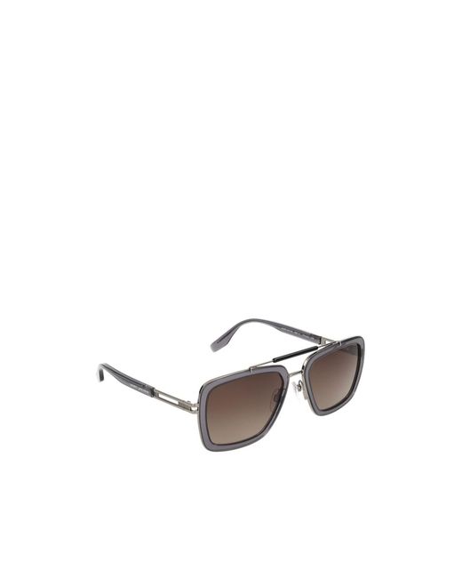 Marc Jacobs Gray Eyewear Pilot Frame Sunglasses for men