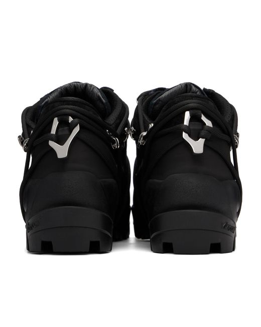 HELIOT EMIL Black Low Hiking Lace-Up Ankle Boots for men