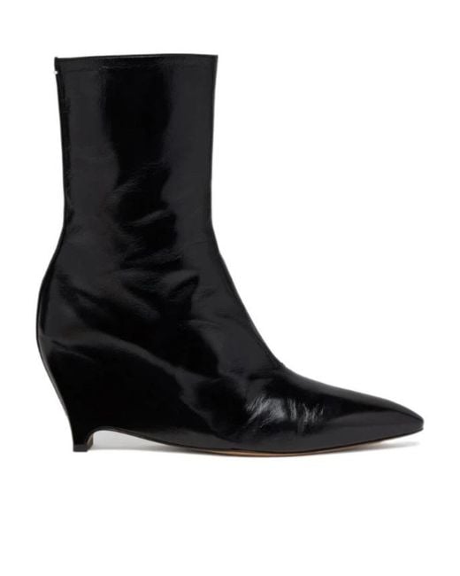 Maison Margiela Black Heel-Less Ankle Boot