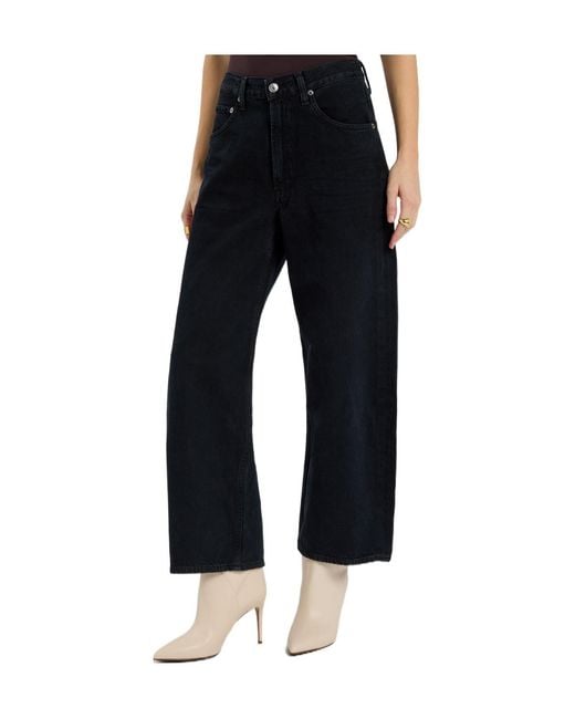 Agolde Black Curve Barrel-Leg Jeans