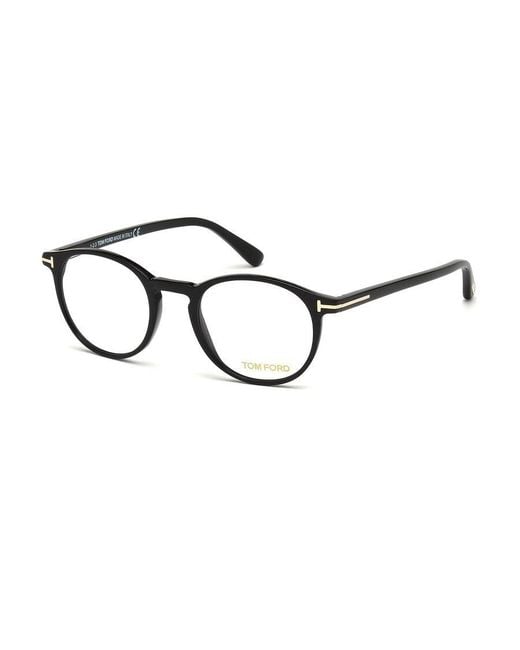 Tom Ford White Eyewear Round Frame Glasses