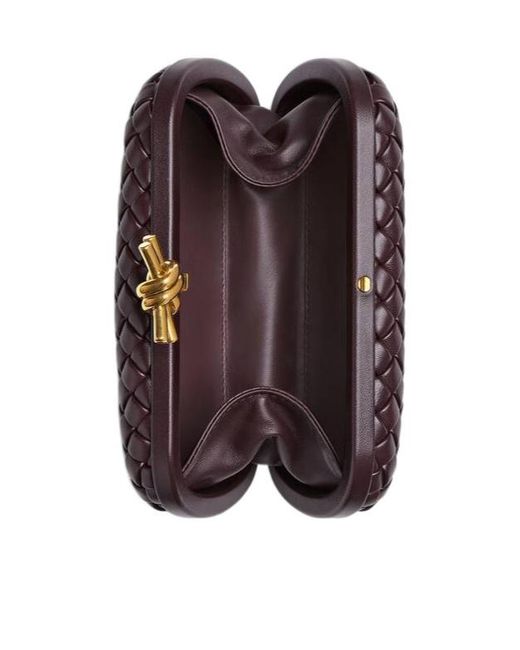 Bottega Veneta Red Knot Minaudiere Clutch Bag