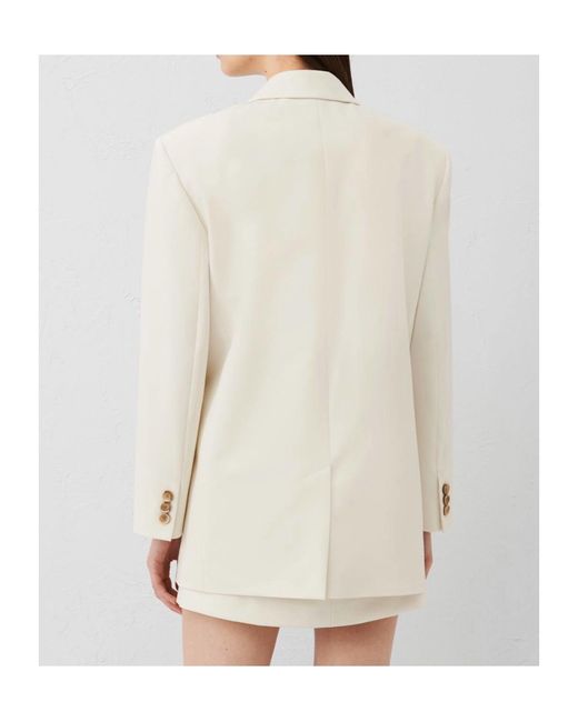 Marella White Single-Breasted Suit Jacket