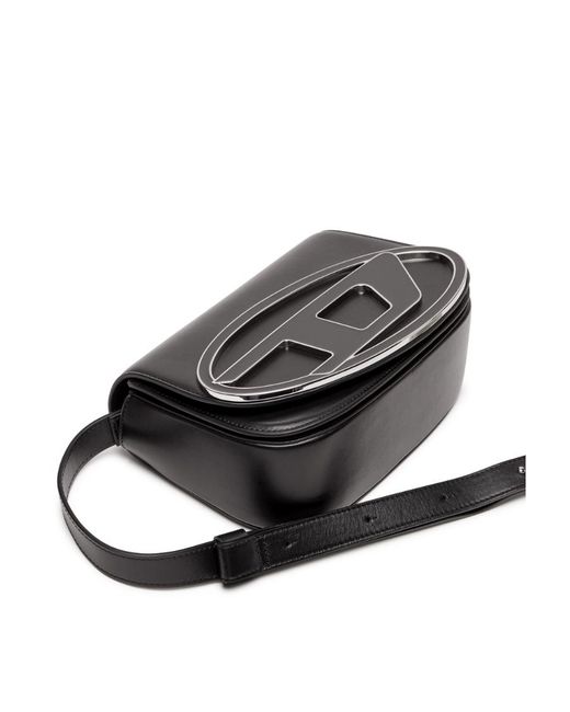 DIESEL Black 1Dr M-Iconic Medium Shoulder Bag