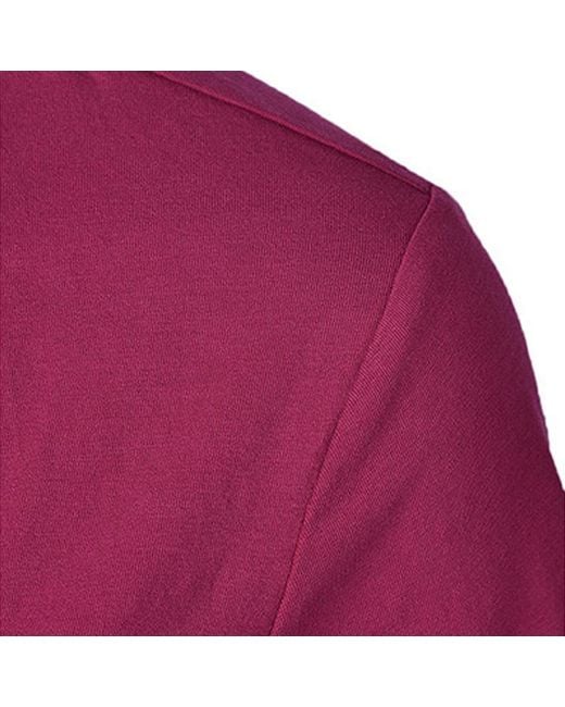 Burberry Pink V-Collar T-Shirt