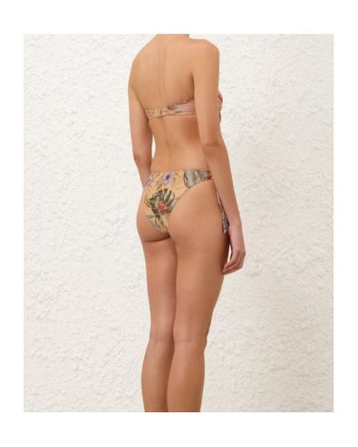 Zimmermann Pink Coco Scarf Tie Bikini Top