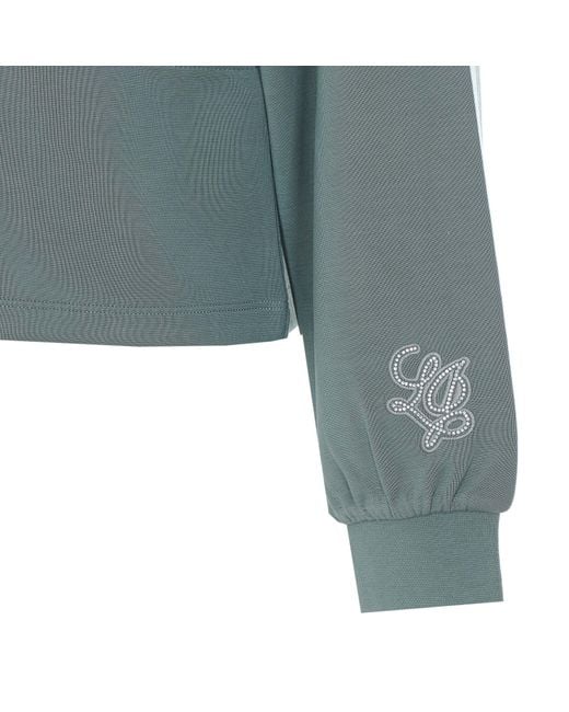 Liu Jo Blue Zip-Up Hooded Sweatshirt