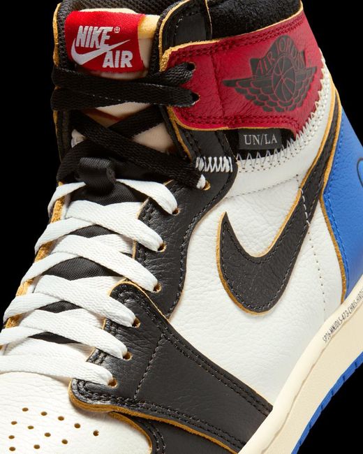 Nike Multicolor X Jordan Air 1 Retro High-Top Sneakers for men