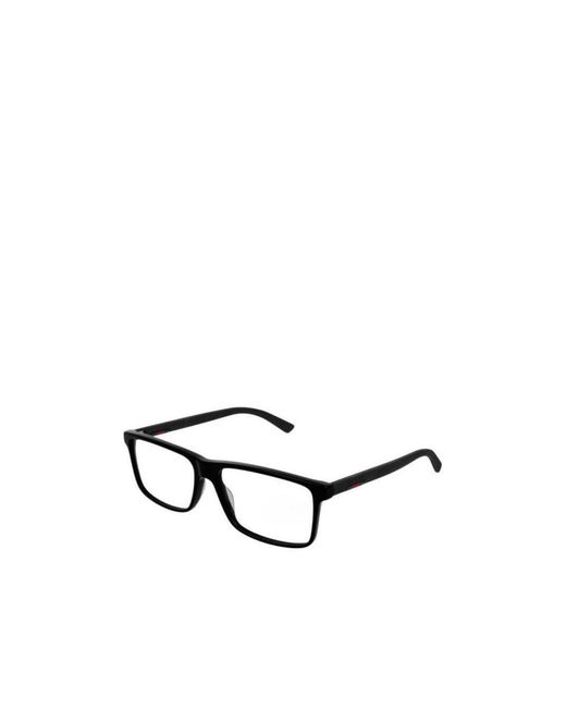 Gucci White Eyewear Rectangular Frame Glasses