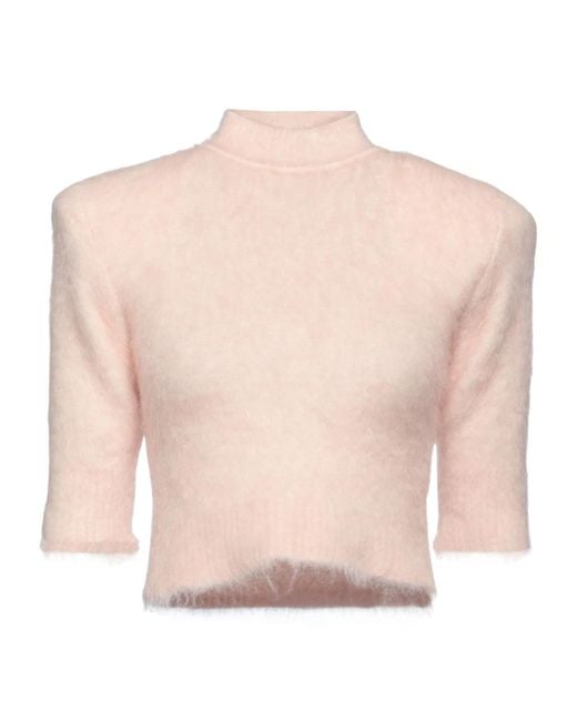 Sportmax Pink Turtleneck Sweater