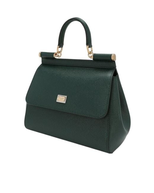 Dolce & Gabbana Green Medium Sicily Handbag