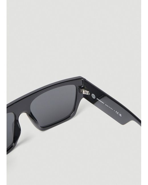 Burberry Gray Logo Sunglasses for men