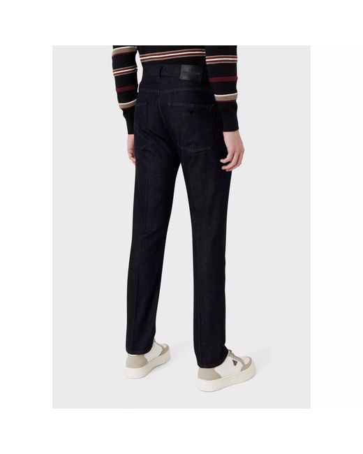 Emporio Armani Blue J45 Slim-Fit Jeans for men