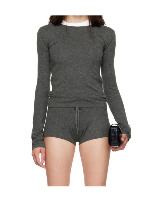 Fear Of God Gray Long-Sleeved Knitwear