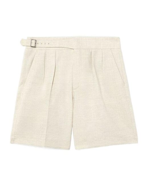 Loro Piana Natural Nyuzen Bermuda Shorts for men
