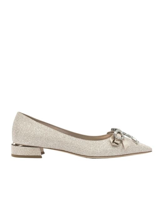 Jimmy Choo Natural Auria Flats