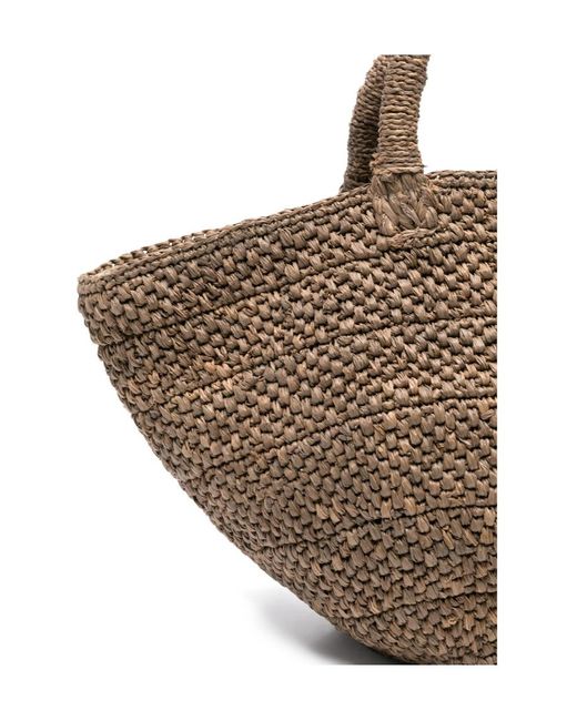 IBELIV Brown Double-Handle Handbag