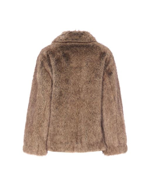Liu Jo Brown Faux Fur Jacket