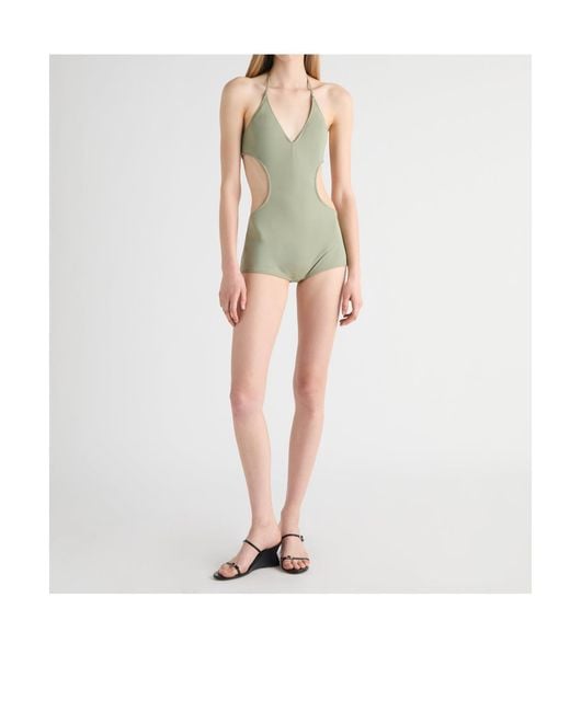 Paloma Wool Green Cutout Bikini