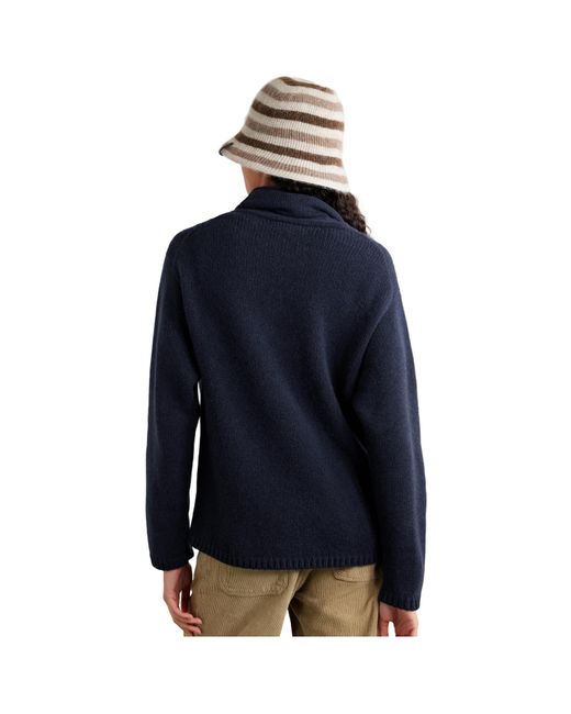 The Elder Statesman Blue Cashmere Turtleneck Sweater